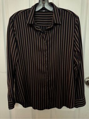 Striped Button-Up Shirt